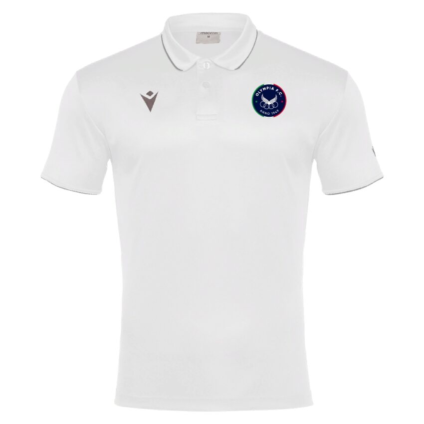 Olympia Football Club Draco Hero Polo - White