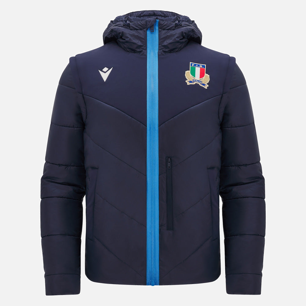Italia Rugby 24/25 Padded Bomber - Navy